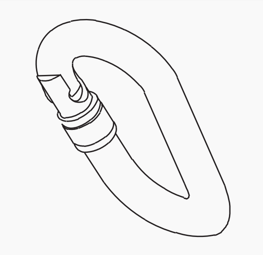 Carabiner Hook Detail